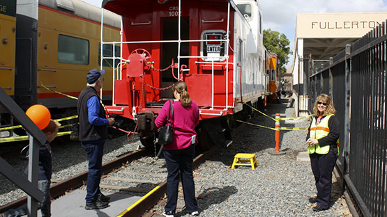 Caboose tours at Railroad Days